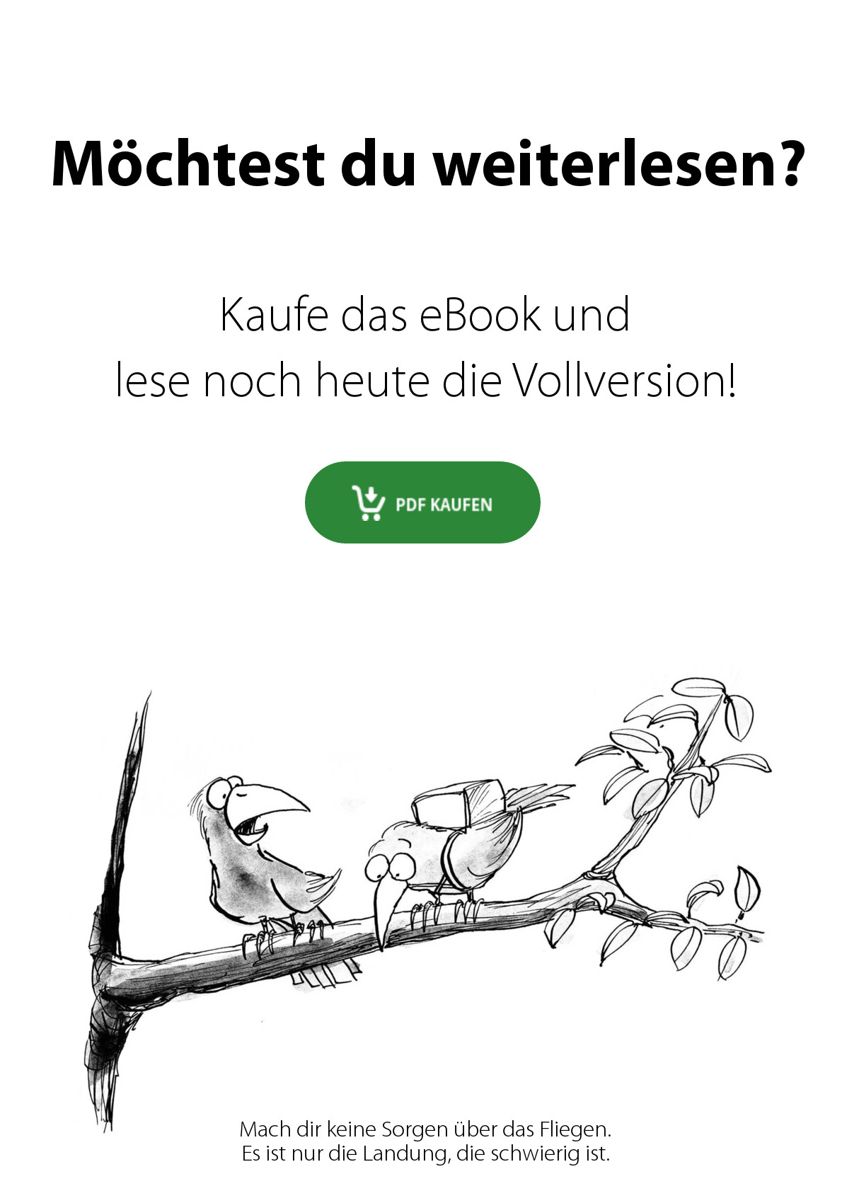 Buchvorschau: Wettkurs - Vögel mit Fallschirmen